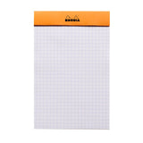 Rhodia Basics Orange Grid Notepad - SCOOBOO - RHBC_ORN_NP_110X170_GRID_14200C - Notepad