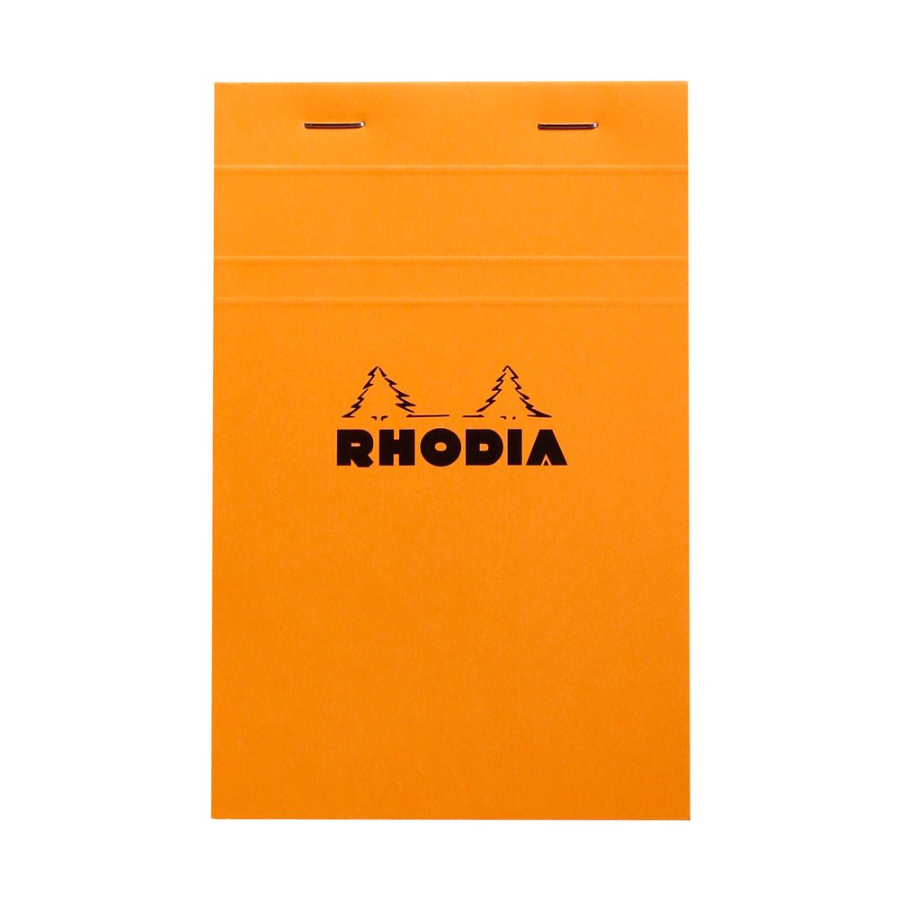 Rhodia Basics Orange Grid Notepad - SCOOBOO - RHBC_ORN_NP_110X170_GRID_14200C - Notepad