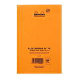 Rhodia Basics Orange Grid Notepad - SCOOBOO - RHBC_ORN_NP_110X170_GRID_14200C - Notepad