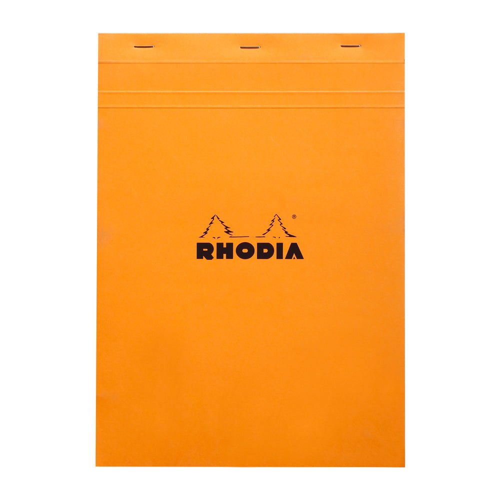 Rhodia Basics Orange Grid Notepad - SCOOBOO - RHBC_ORN_NP_210X297_GRID_18200C - Notepad