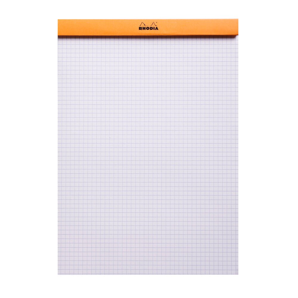 Rhodia Basics Orange Grid Notepad - SCOOBOO - RHBC_ORN_NP_210X297_GRID_18200C - Notepad