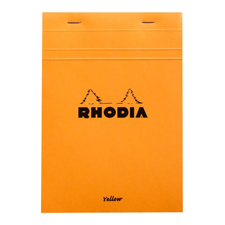 Rhodia Basics Orange N°16 Yellow Page Grid Notepad - SCOOBOO - RH16260C_BC_ORN_SRL_16_210148_NP - Notepad