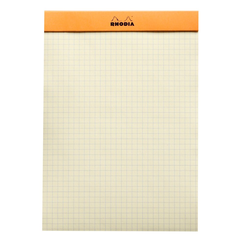 Rhodia Basics Orange N°16 Yellow Page Grid Notepad - SCOOBOO - RH16260C_BC_ORN_SRL_16_210148_NP - Notepad