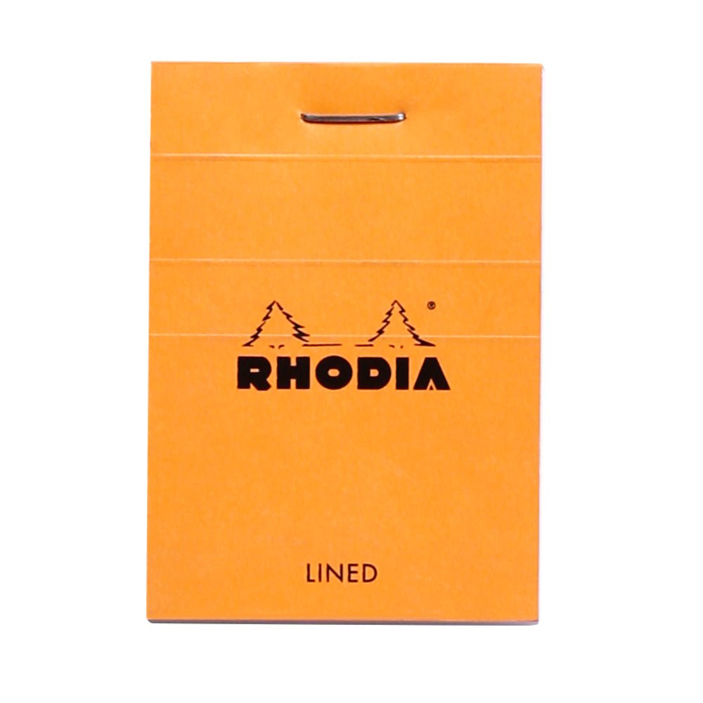 Rhodia Basics Orange Notepad - Lined - SCOOBOO - RHBC_ORN_NP_52X75_LINE_10600C - Notepad