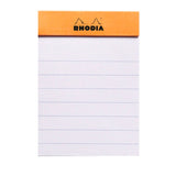 Rhodia Basics Orange Notepad - Lined - SCOOBOO - RHBC_ORN_NP_52X75_LINE_10600C - Notepad