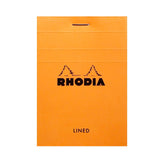 Rhodia Basics Orange Notepad - Lined - SCOOBOO - RHBC_ORN_NP_74X105_LINE_11600C - Notepad