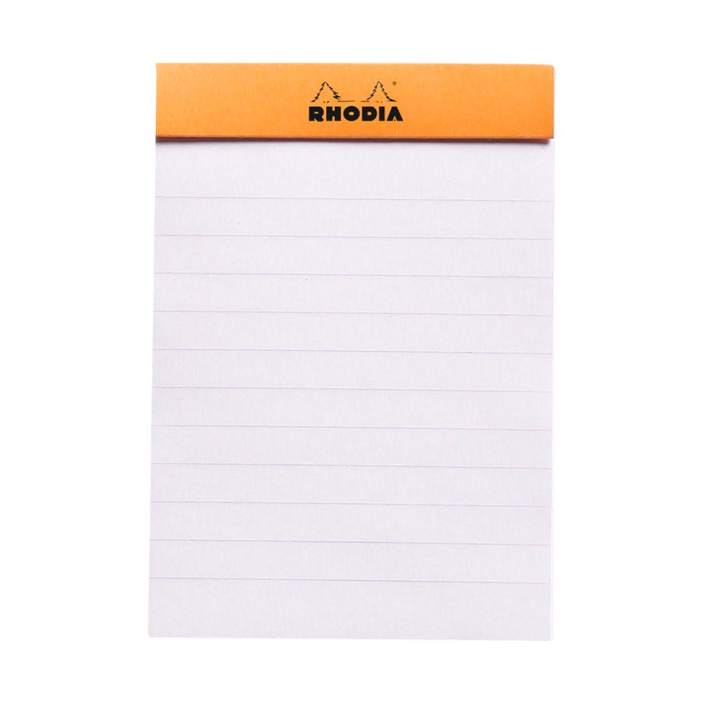 Rhodia Basics Orange Notepad - Lined - SCOOBOO - RHBC_ORN_NP_74X105_LINE_11600C - Notepad