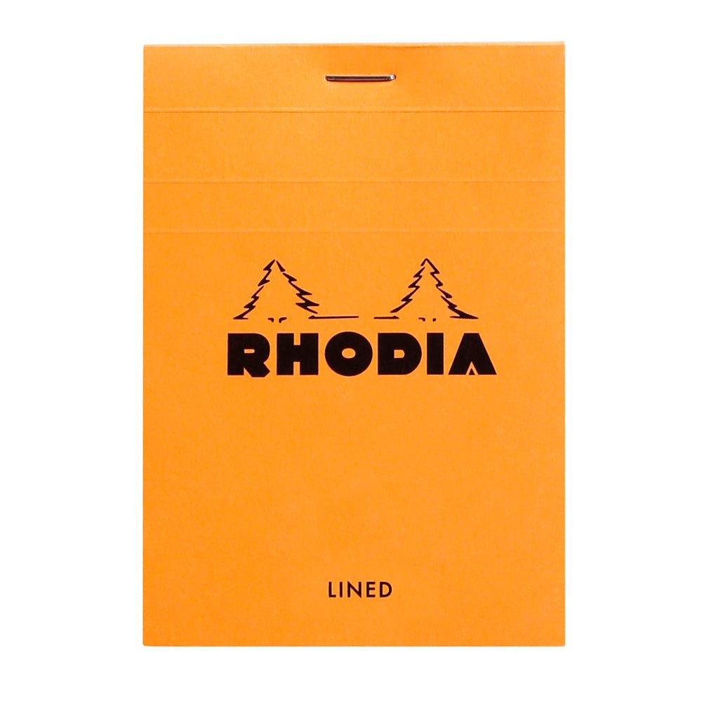 Rhodia Basics Orange Notepad - Lined - SCOOBOO - RHBC_ORN_NP_85X120_LINE_12600C - Notepad