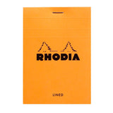 Rhodia Basics Orange Notepad - Lined - SCOOBOO - RHBC_ORN_NP_85X120_LINE_12600C - Notepad