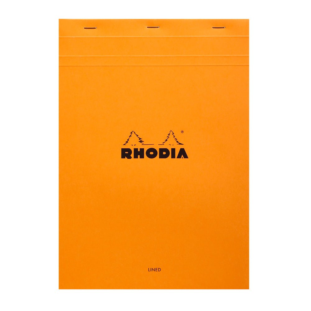 Rhodia Basics Orange Notepad - Lined - SCOOBOO - RH18600C_BC_ORN_MRL_18A4_297210_NP - Notepad