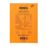 Rhodia Basics Orange Plain Notepad - SCOOBOO - RH16000C_BC_ORN_BLN_16_210148_NP - 1 - Notepad