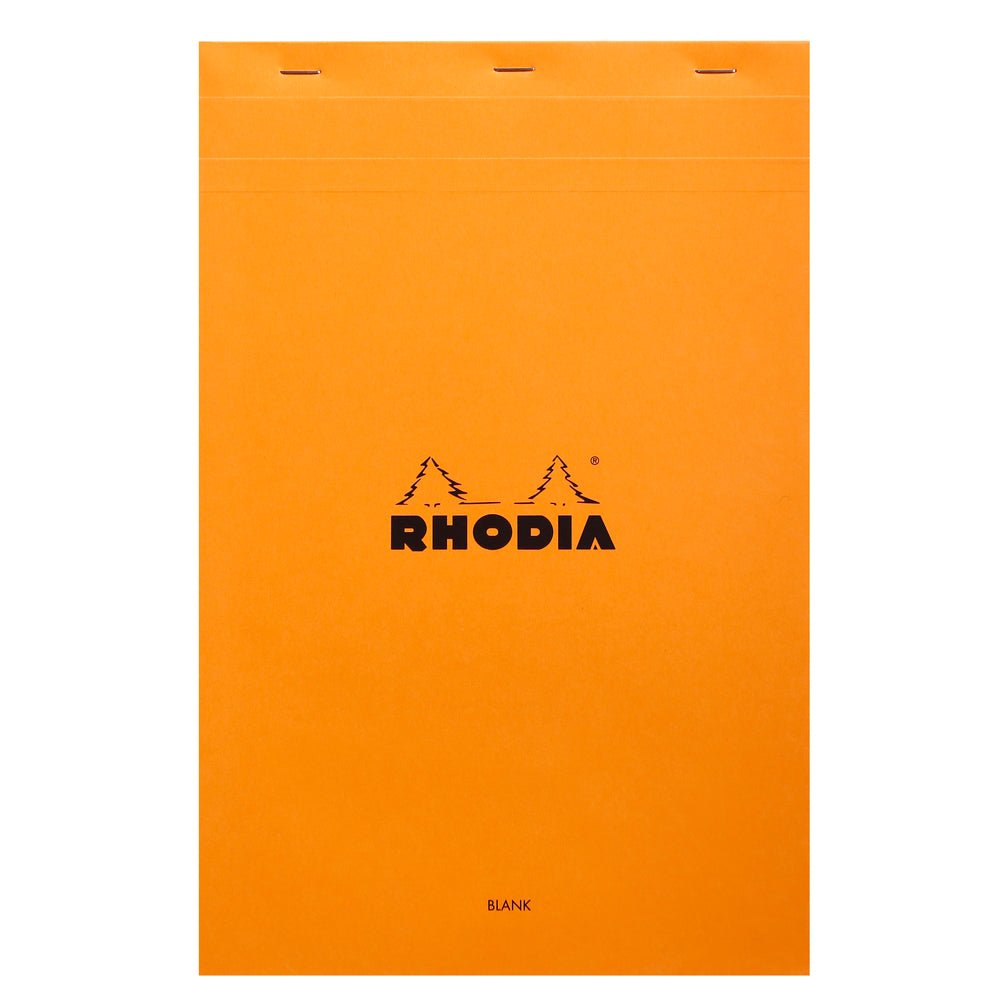 Rhodia Basics Orange Plain Notepad - SCOOBOO - RH19000C_BC_ORN_BLN_19A4_318210_NP - Notepad