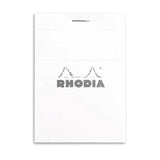 Rhodia Basics White Notepad - Grid - SCOOBOO - RHBC_WHT_NP_74X105_GRID_11201C - Notepad