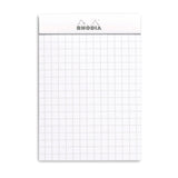 Rhodia Basics White Notepad - Grid - SCOOBOO - RHBC_WHT_NP_74X105_GRID_11201C - Notepad