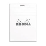 Rhodia Basics White Notepad - Grid - SCOOBOO - RHBC_WHT_NP_85X120_GRID_12201C - Notepad