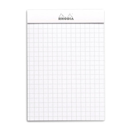 Rhodia Basics White Notepad - Grid - SCOOBOO - RHBC_WHT_NP_85X120_GRID_12201C - Notepad