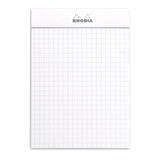 Rhodia Basics White Notepad - Grid - SCOOBOO - RHBC_WHT_NP_105X148_GRID_13201C - Notepad