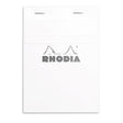 Rhodia Basics White Notepad - Grid - SCOOBOO - RHBC_WHT_NP_105X148_GRID_13201C - Notepad