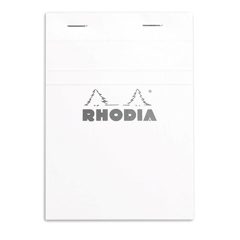 Rhodia Basics White Notepad - Grid - SCOOBOO - RHBC_WHT_NP_105X148_GRID_13201C - Notepad