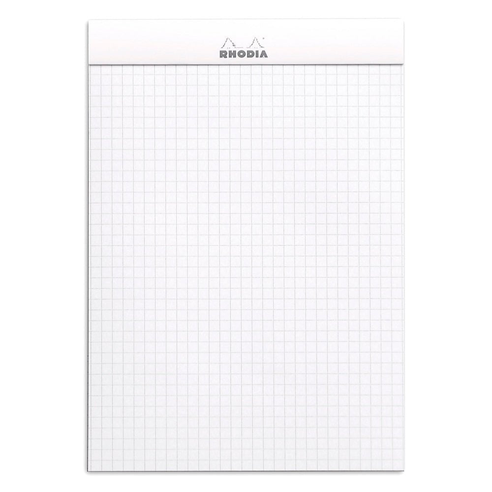 Rhodia Basics White Notepad - Grid - SCOOBOO - RHBC_WHT_NP_148X210_GRID_16201C - Notepad