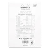 Rhodia Basics White Notepad - Grid - SCOOBOO - RHBC_WHT_NP_148X210_GRID_16201C - Notepad