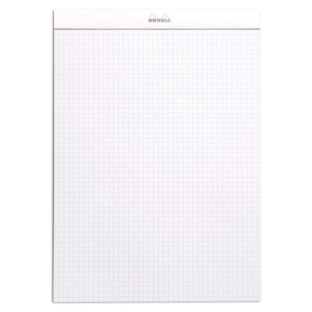 Rhodia Basics White Notepad - Grid - SCOOBOO - RHBC_WHT_NP_210X297_GRID_18201C - Notepad