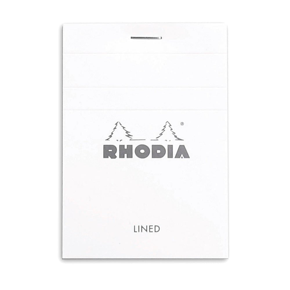 Rhodia Basics White Notepad - Lined - SCOOBOO - RHBC_WHT_NP_74X105_LINE_11601C - Notepad