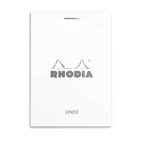 Rhodia Basics White Notepad - Lined - SCOOBOO - RHBC_WHT_NP_74X105_LINE_11601C - Notepad