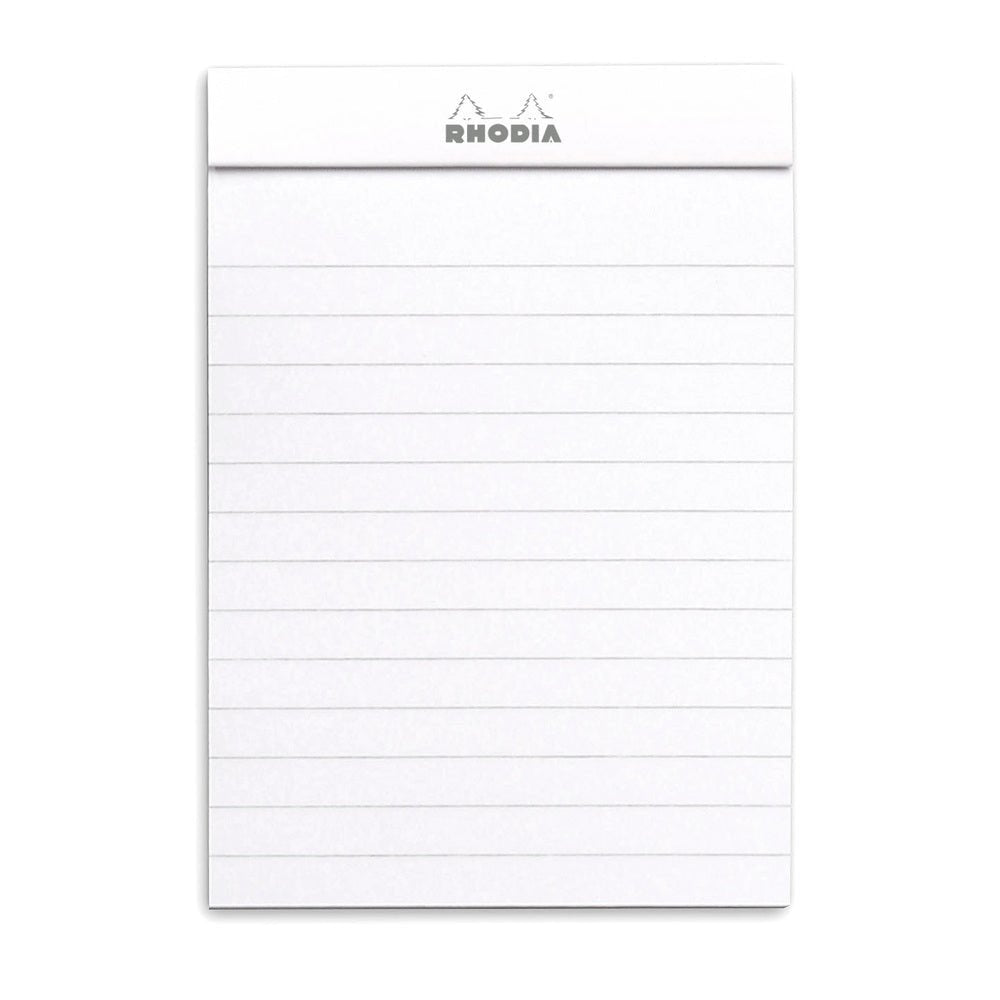 Rhodia Basics White Notepad - Lined - SCOOBOO - RH12601C_BC_White_LRL_12_120085_NP - Notepad