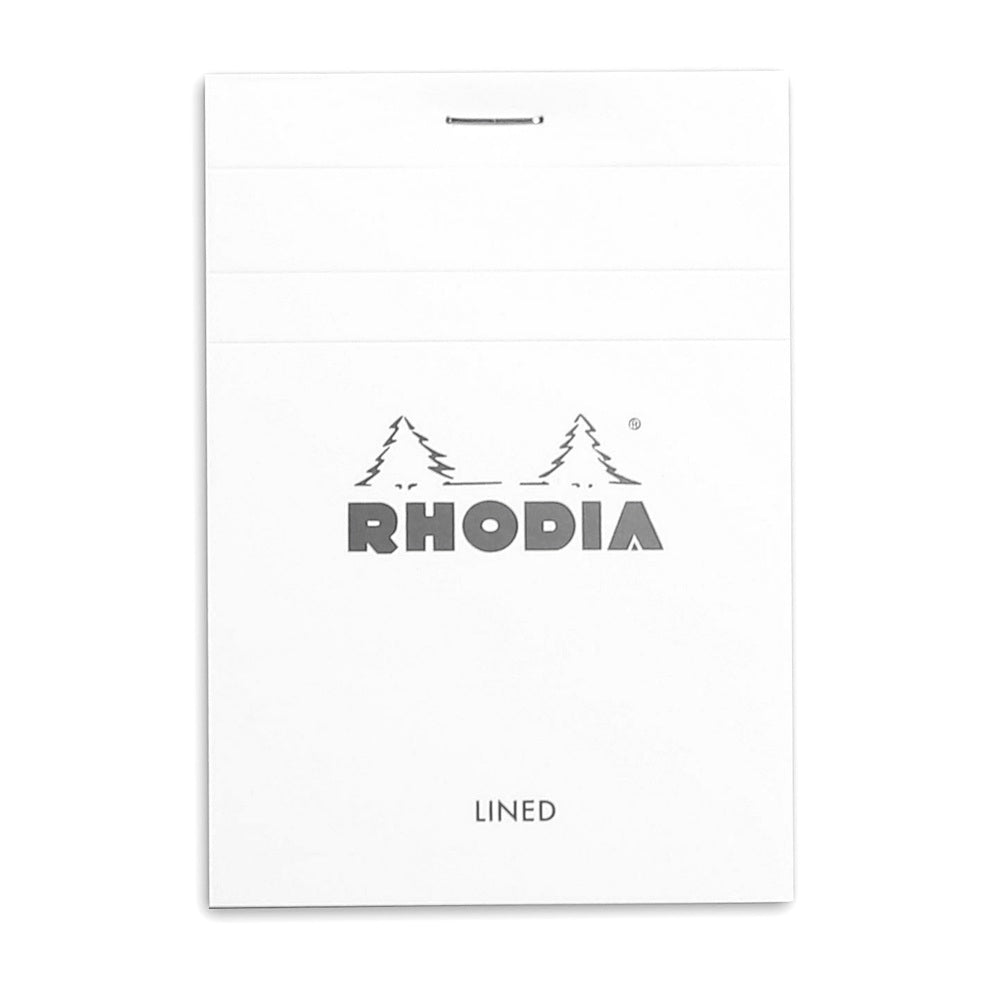 Rhodia Basics White Notepad - Lined - SCOOBOO - RH12601C_BC_White_LRL_12_120085_NP - Notepad