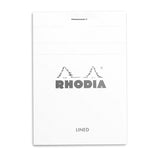 Rhodia Basics White Notepad - Lined - SCOOBOO - RH12601C_BC_White_LRL_12_120085_NP - Notepad