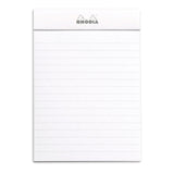 Rhodia Basics White Notepad - Lined - SCOOBOO - RH13601C_BC_WHT_LRL_A6_148105_NP - Notepad