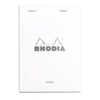 Rhodia Basics White Notepad - Lined - SCOOBOO - RH13601C_BC_WHT_LRL_A6_148105_NP - Notepad