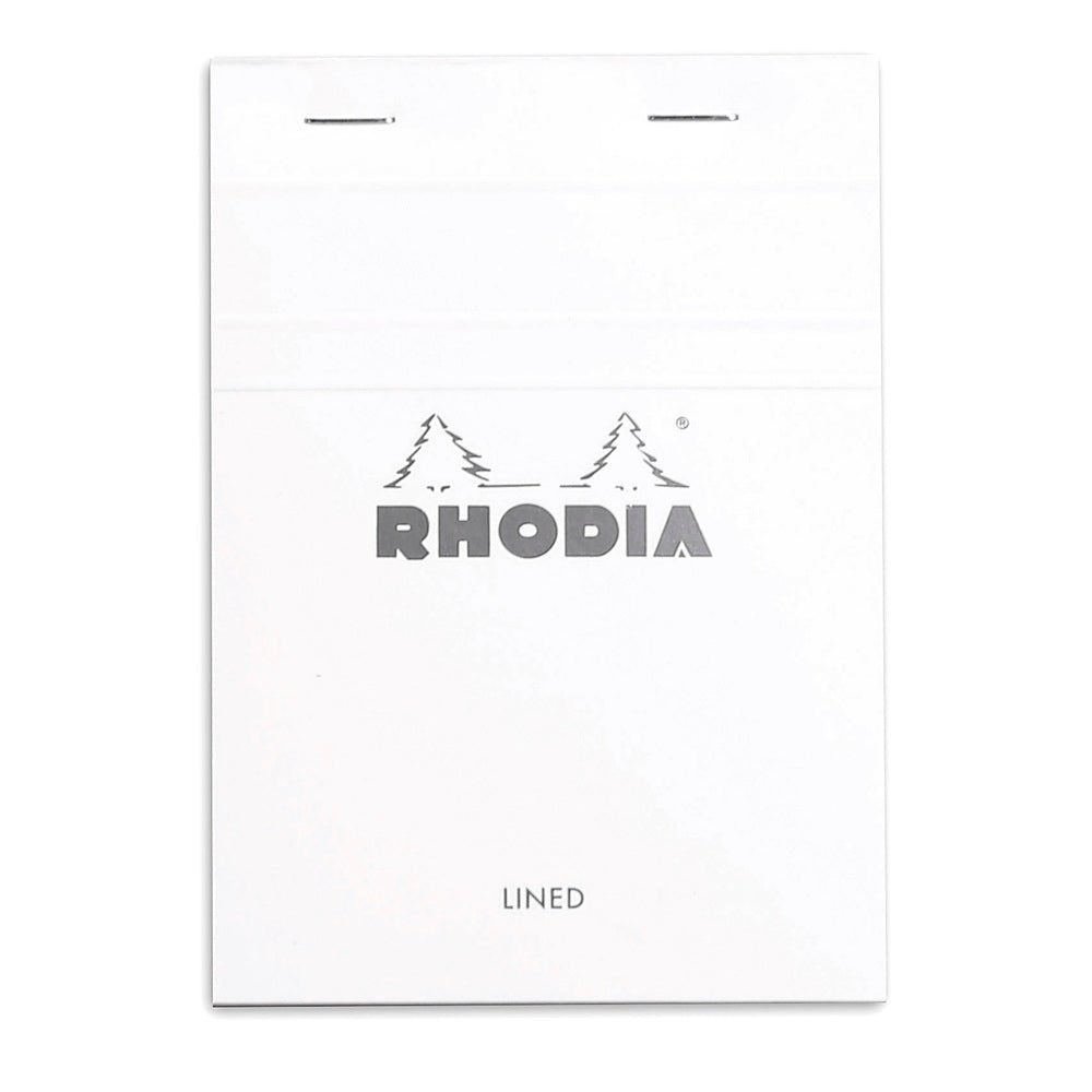 Rhodia Basics White Notepad - Lined - SCOOBOO - RH13601C_BC_WHT_LRL_A6_148105_NP - Notepad