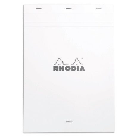 Rhodia Basics White Notepad - Lined - SCOOBOO - RH18601C_BC_WHT_LRL_18A4_297210_NP - Notepad