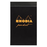 Rhodia Classic Black Notepad - 75X120mm - SCOOBOO - RHCLC_BLK_NP_75X120_GRID_8229C - Notepad