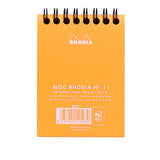 Rhodia Classic Orange N°11 Dotted Wirebound Notepad - SCOOBOO - RHCLC_ORN_NP_74X105_DOT_11503C - Notepad