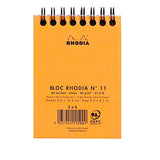 Rhodia Classic Orange Wiro bound Notepad - Grid - SCOOBOO - RHCLC_ORN_NP_74X105_GRID_11500C - Notepad