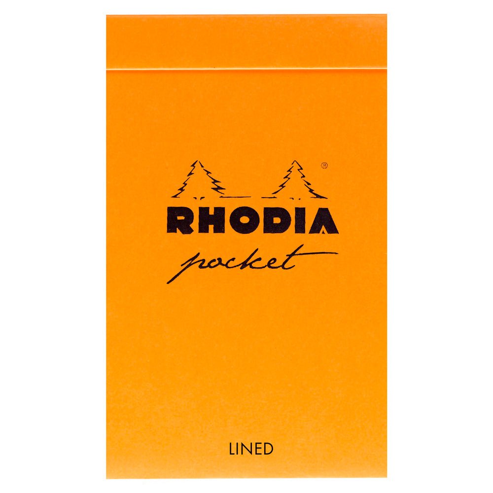 Rhodia Classic Orange Wiro Notepad - Lined - SCOOBOO - RHCLC_ORN_NP_75X120_LINE_8680C - Notepad