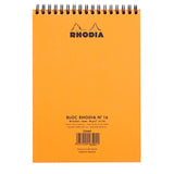 Rhodia Classic Orange Wiro Notepad - Lined - SCOOBOO - RHCLC_ORN_NP_148X210_LINE_16501C - Notepad