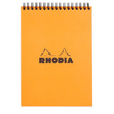 Rhodia Classic Orange Wiro Notepad - Lined - SCOOBOO - RHCLC_ORN_NP_148X210_LINE_16501C - Notepad