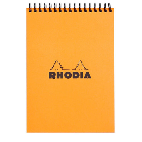 Rhodia Classic Orange Wiro Notepad - Lined - SCOOBOO - RHCLC_ORN_NP_148X210_LINE_16501C - Notepad