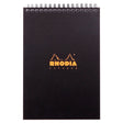 Rhodiactive Black Lined Notepad (148X210mm) - SCOOBOO - RHACTV_BLK_NP_148X210_LINE_16921C - Notepad