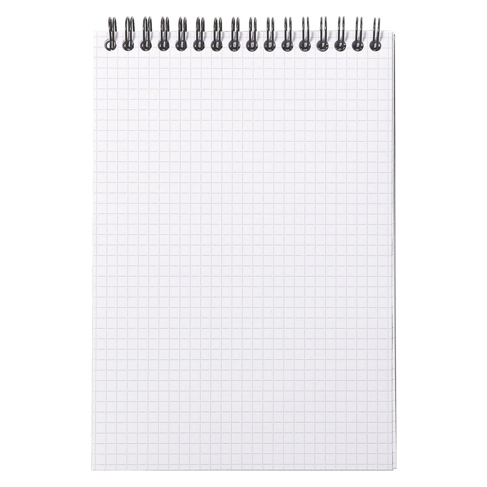 Rhodiactive Black Notepad - Grid - SCOOBOO - RHACTV_BLK_NP_148X210_GRID_16920C - Notepad