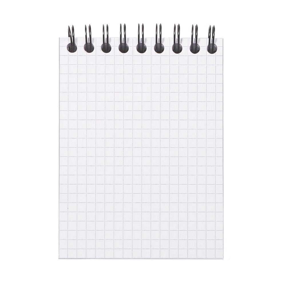 Rhodiactive Black Notepad - Grid - SCOOBOO - RHACTV_BLK_NP_74X105_GRID_11920C - Notepad