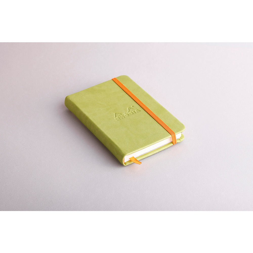 Rhodiarama Hardcover A6 Plain Notebook - SCOOBOO - RH118626C_BQ_GRN_CB_BLN_A6_14090_NB - Plain