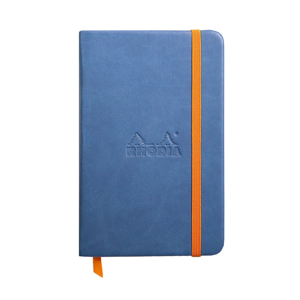 Rhodiarama Hardcover A6 Plain Notebook - SCOOBOO - RH118628C_BQ_BLU_CB_BLN_A6_14090_NB - Plain