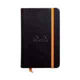 Rhodiarama Hardcover Lined Notebook (105X148mm) - SCOOBOO - RHRM_BLK_NB_105X148_LINE_118642C - Ruled