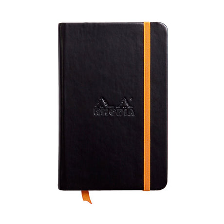 Rhodiarama Hardcover Lined Notebook (105X148mm) - SCOOBOO - RHRM_BLK_NB_105X148_LINE_118642C - Ruled