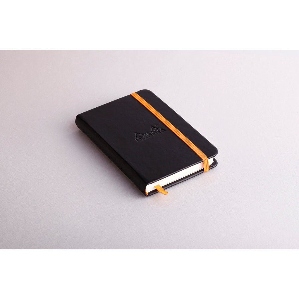 Rhodiarama Hardcover Lined Notebook (105X148mm) - SCOOBOO - RHRM_BLK_NB_105X148_LINE_118642C - Ruled